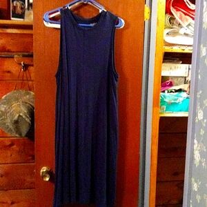 Dark blue summer dress